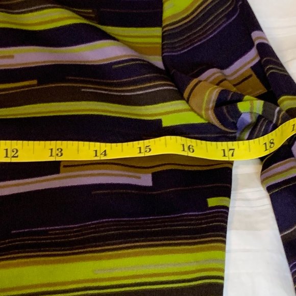 Vintage Morgan de Toi Button Down Geometric Striped Print Size XS-S - Picture 9 of 12